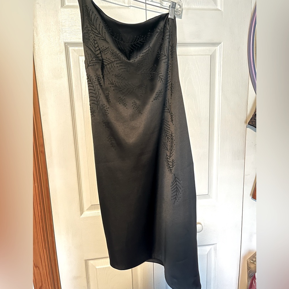 One Shoulder Beaded Dress